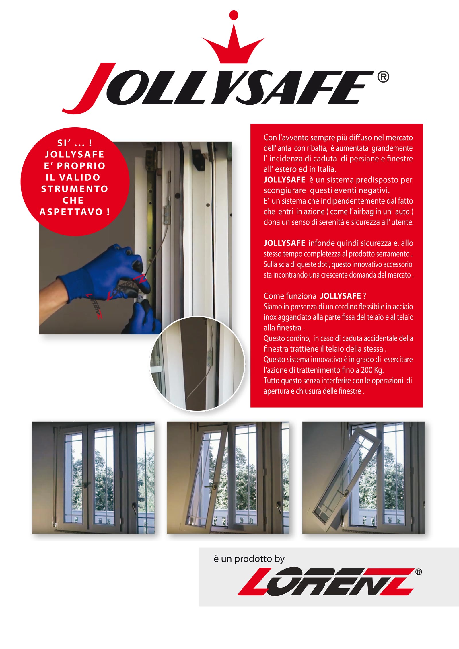 jollysafe cavo acciaio anticaduta